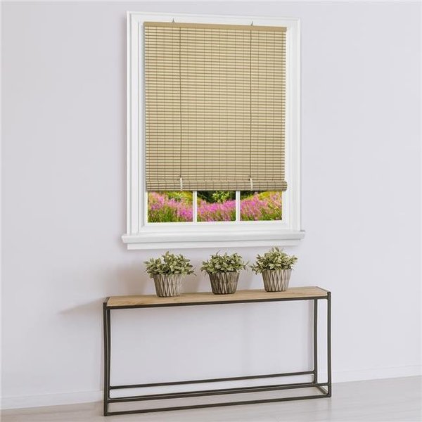 Eyecatcher 48 x 72 in. Cordless Veranda Vinyl Roll-Up Blind; Desert & Almond EY1492830